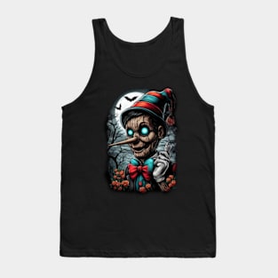 Deception's Strings: Pinocchio Horror Style T-Shirt Tank Top